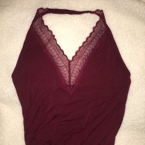 American Eagle Lace Lined Bodysuit